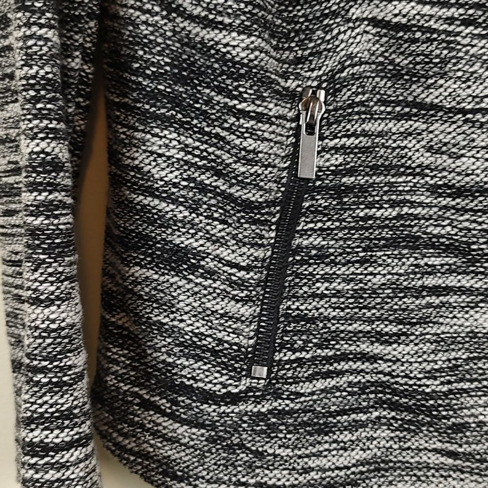 Halogen Knit Asymmetrical Zip Front Moto Jacket - Picture 8 of 13
